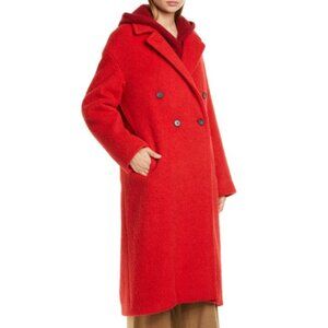 Vince Double Breasted Alpaca Long Coat Sz S